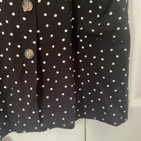 Garage Black and White Polka Dot Midi Sundress | Size M - Picture 4 of 8